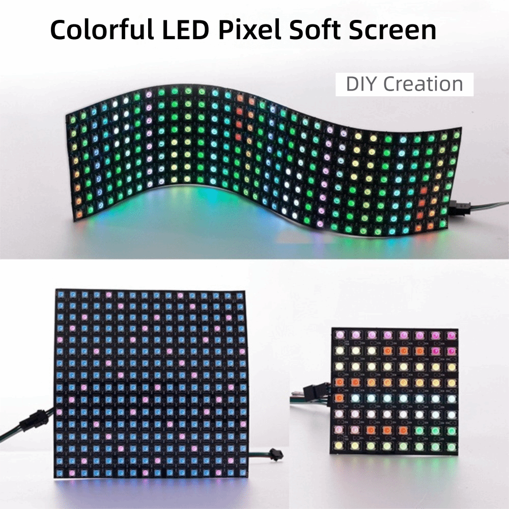 Полноцветная RGB LED-панель WS – обзор и цена Rgb Led Matrix 8X8