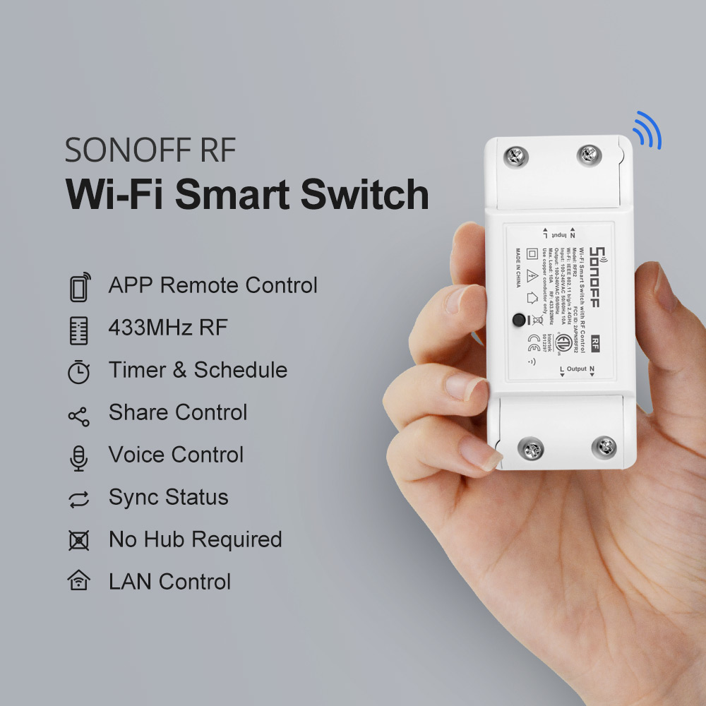 Itead SONOFF RF R2 Wifi смарт- – обзор и цена Sonoff Basic Switch